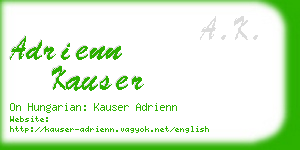 adrienn kauser business card